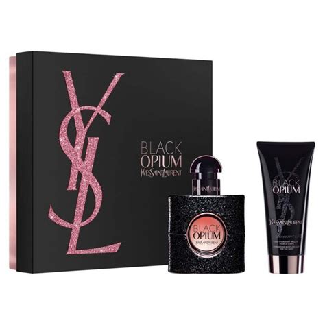 ysl black opium shower gel.